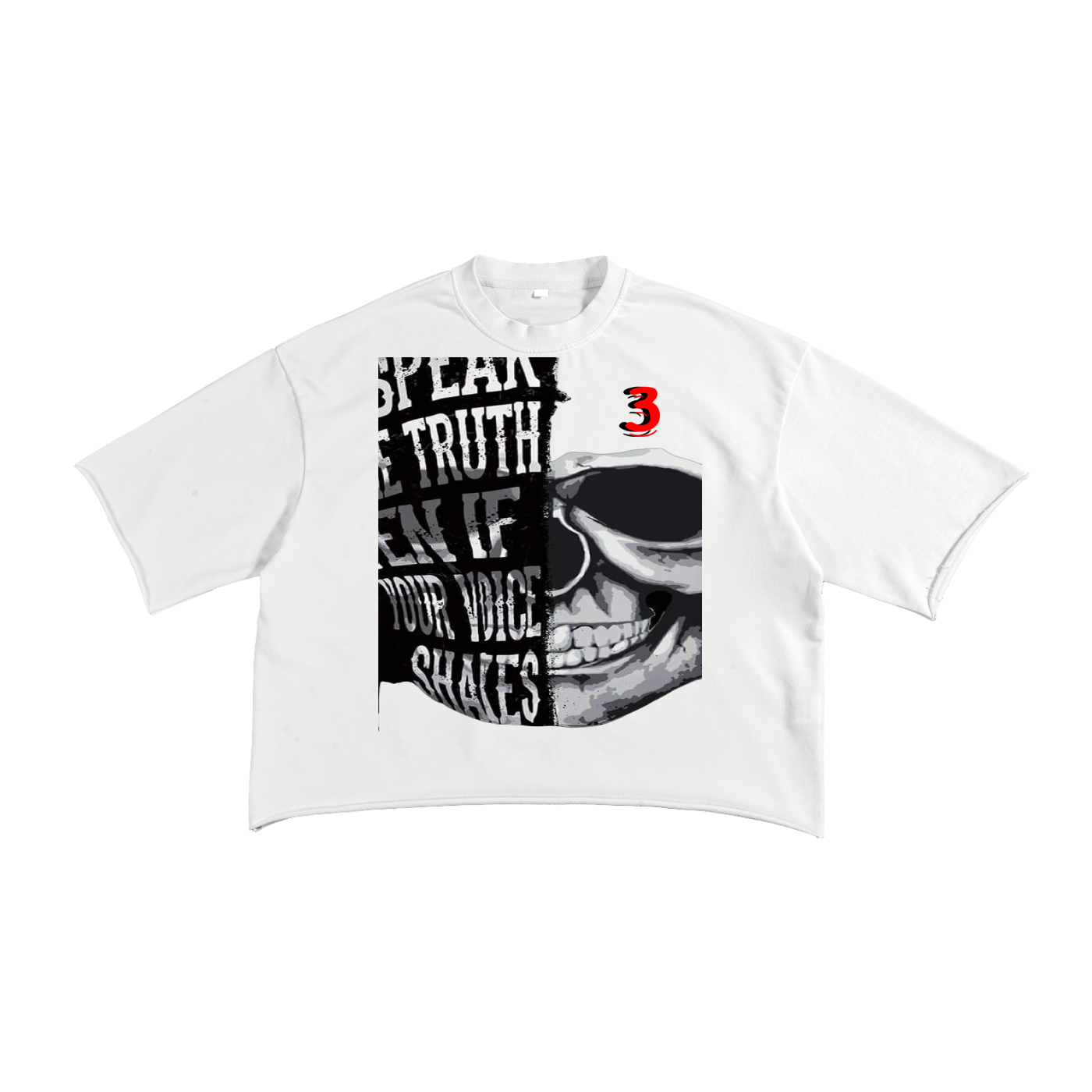 French Terry Raw Edge T-Shirt