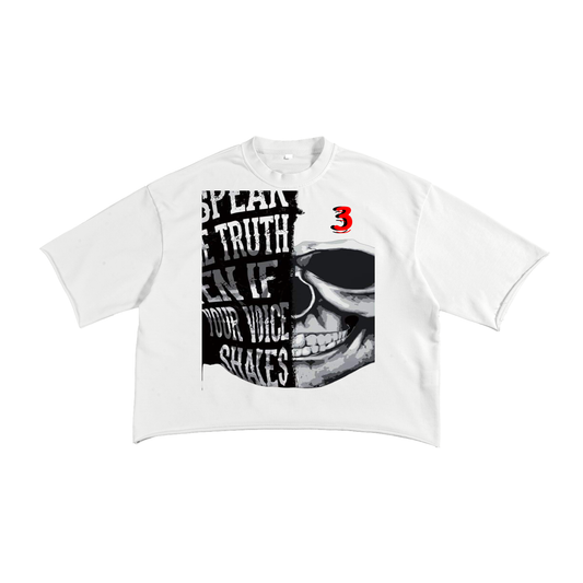 French Terry Raw Edge T-Shirt