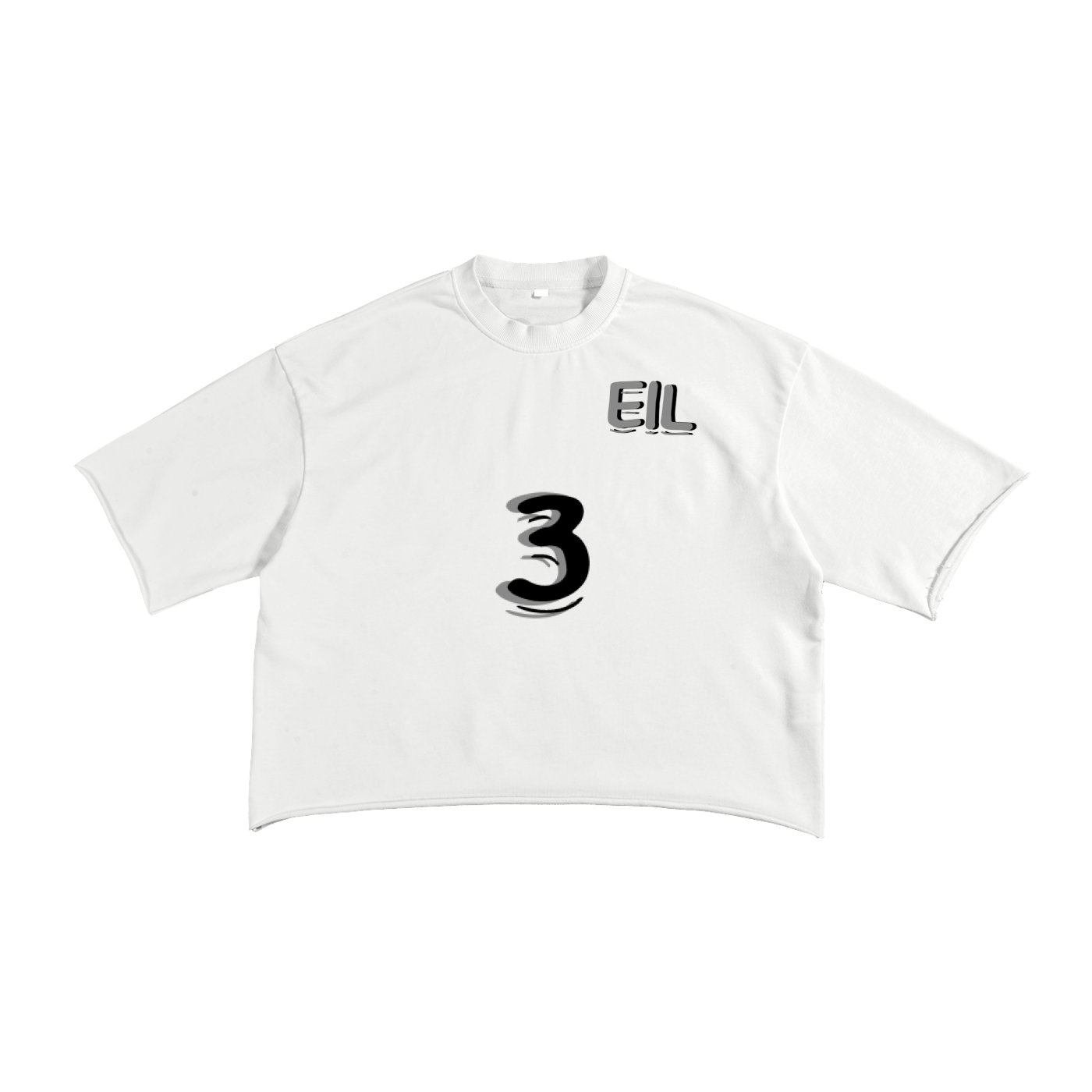 French Terry Raw Edge T-Shirt