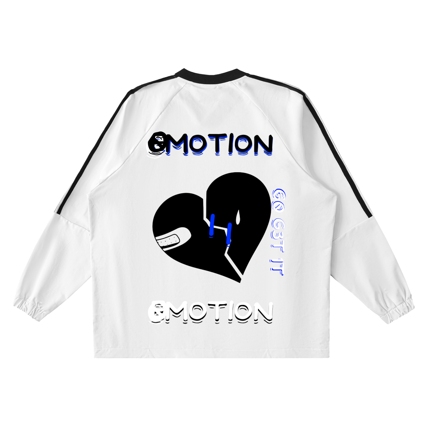 Color-Block V-Neck Long-Sleeve T-Shirt