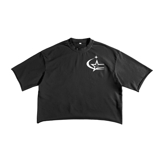 French Terry Raw Edge T-Shirt