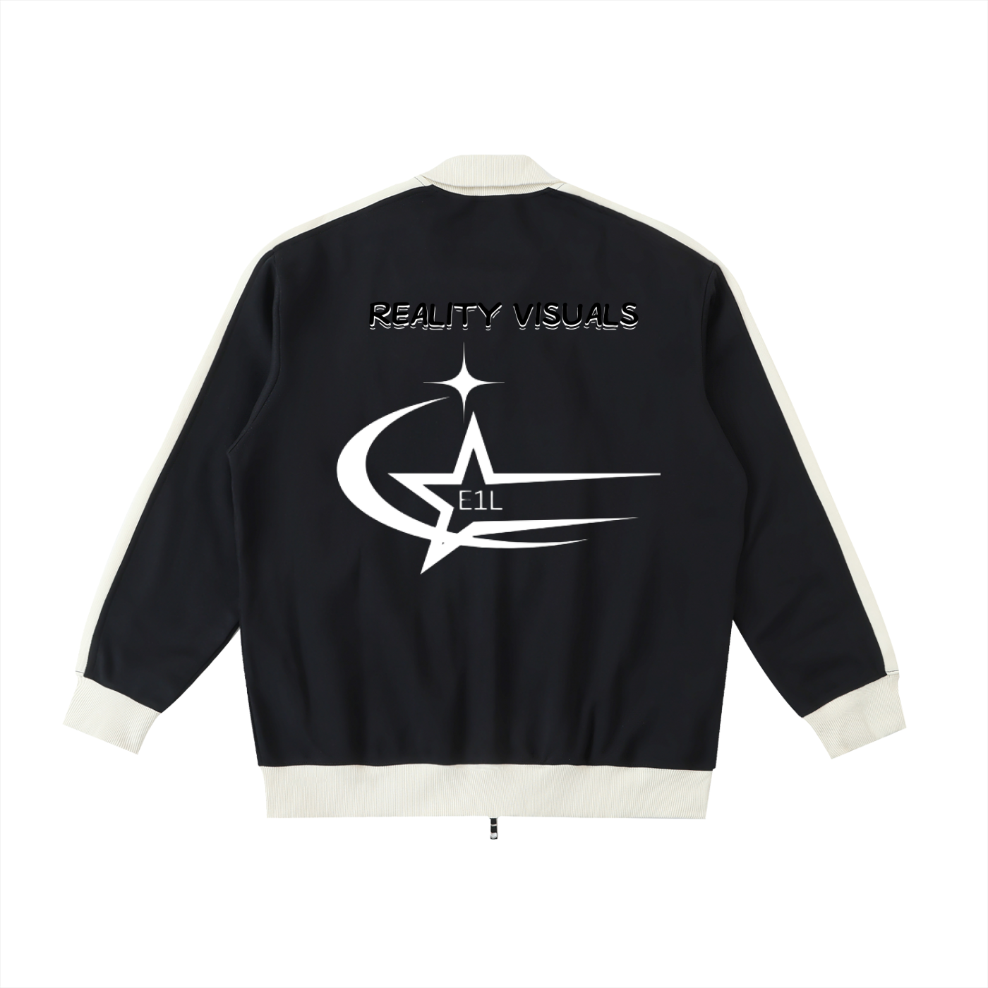 Contrast Trim Stand Collar Jacket