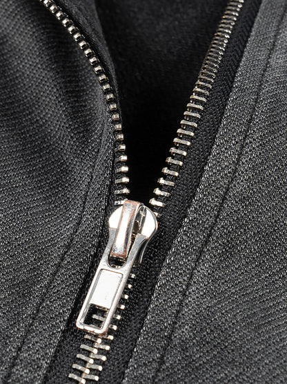 Vintage Washed Zip-Up Hooded Tank Top